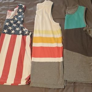 3 boys tanks